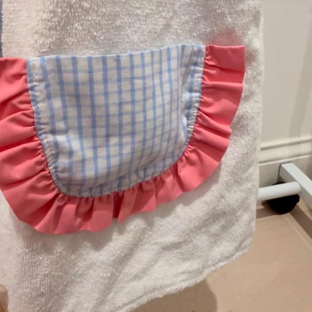 TBBC Pristine The Beaufort Bonnet Company Pink Blue Gingham Callie Coverup 5 - Picture 6 of 7